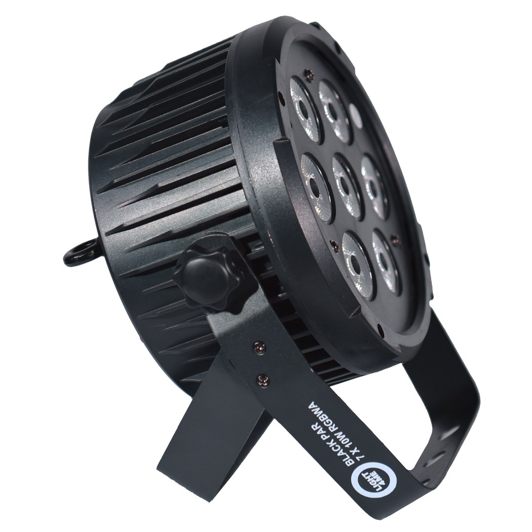 Light4Me  BLACK PAR 7x10W RGBWA LED