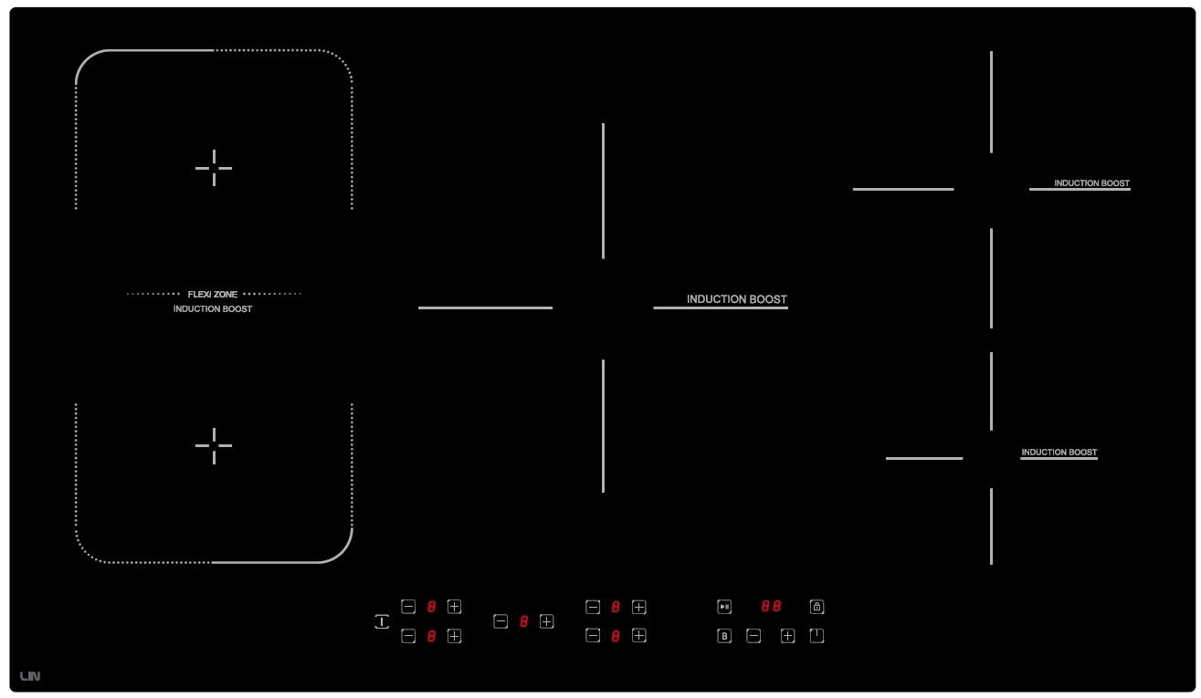 LIN LI-B57235 7200 W induction cooktop