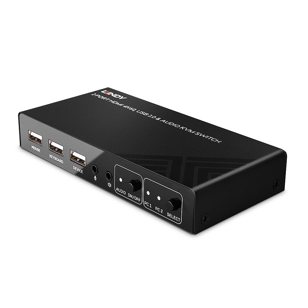 LINDY 2 Port HDMI 4K60, USB