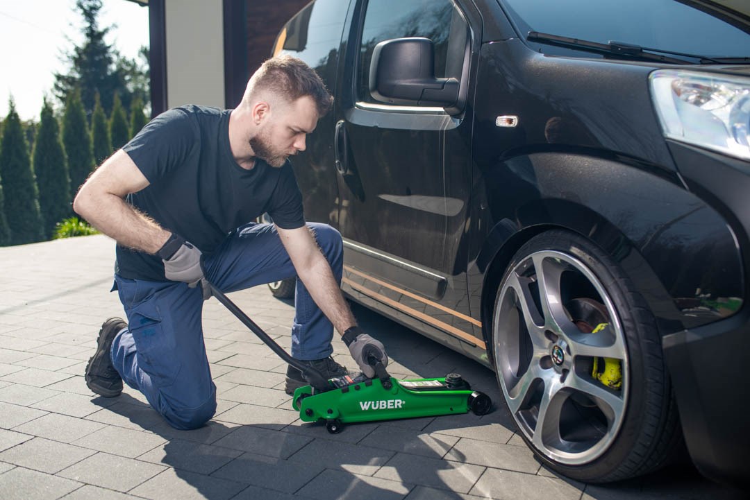 WUBER Low-profile car jack 80–375 mm