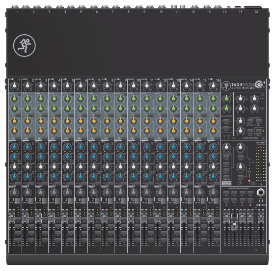 MACKIE  1604VLZ4 audio mixer 16 channels