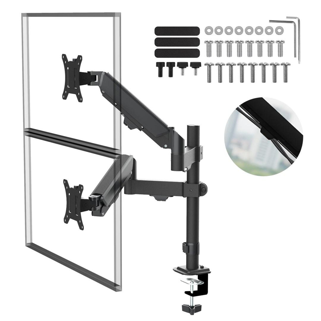 Maclean  2 monitor mount, gas spring