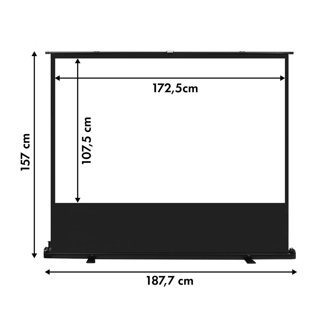 Maclean MC-212 Portable Projection Screen, Compact