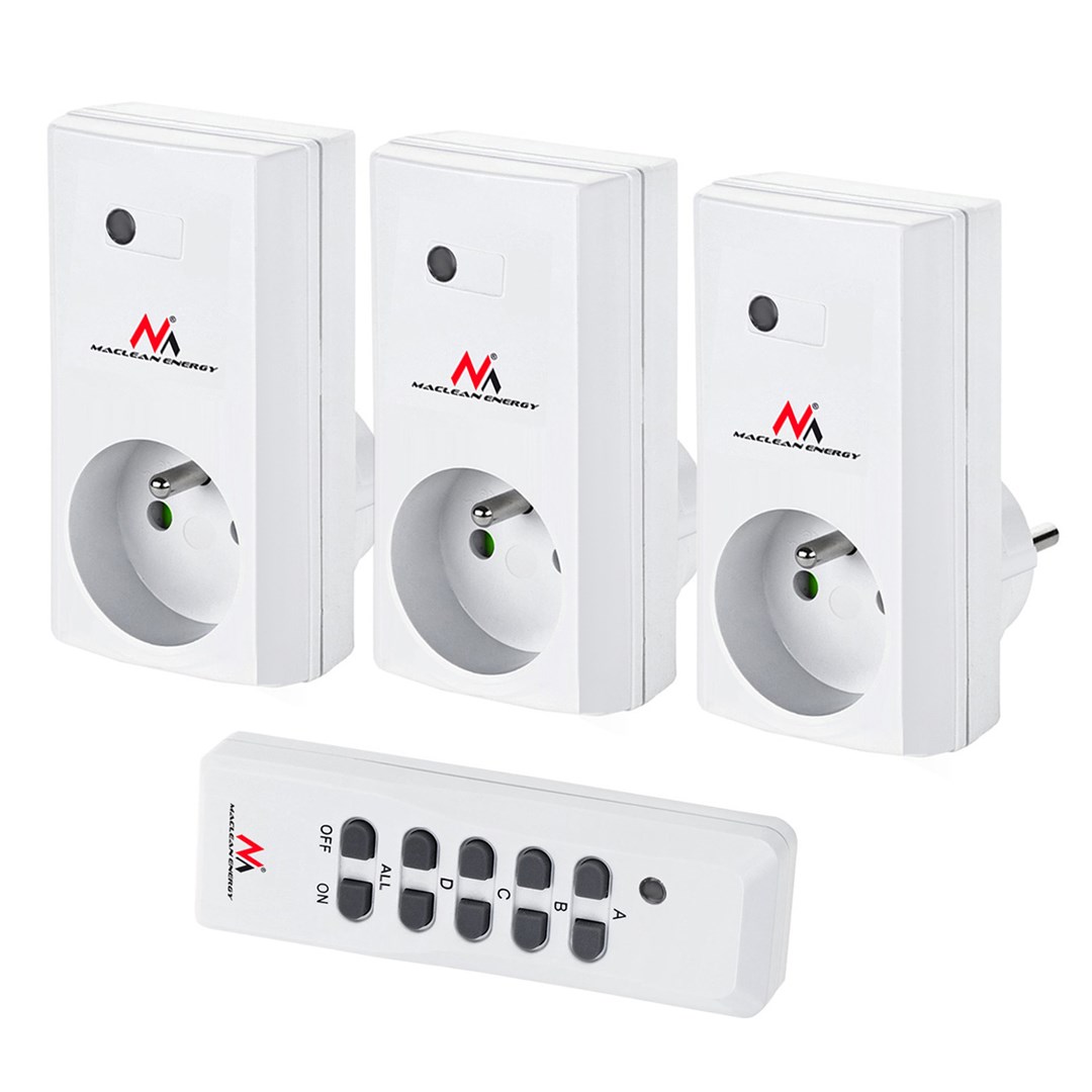 Maclean  MCE153 remote controlled power sockets