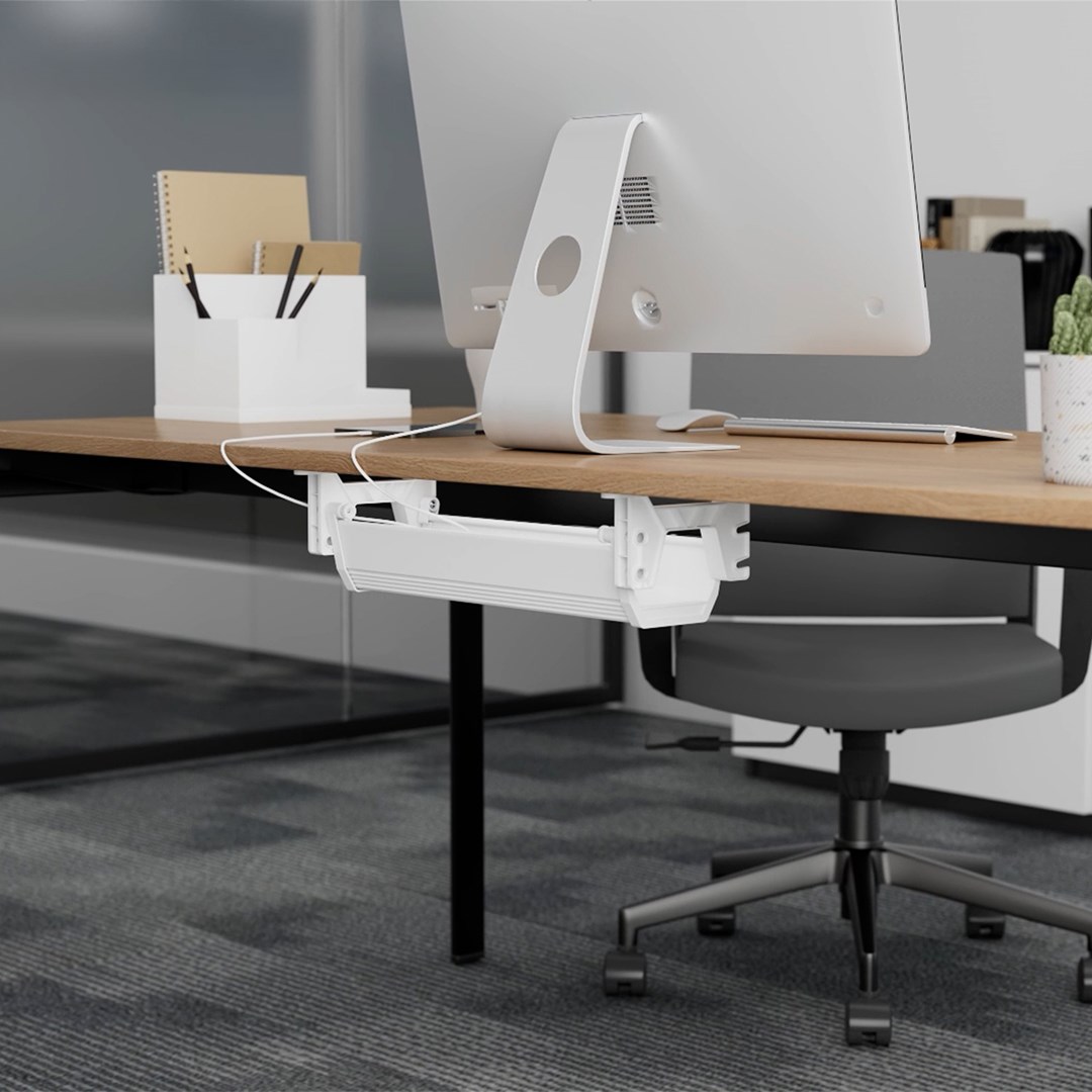 Maclean  under-desk cable/extension organizer, max. load