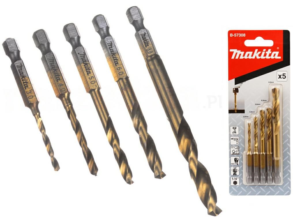 MAKITA  HSS-TIN METAL DRILL BIT SET