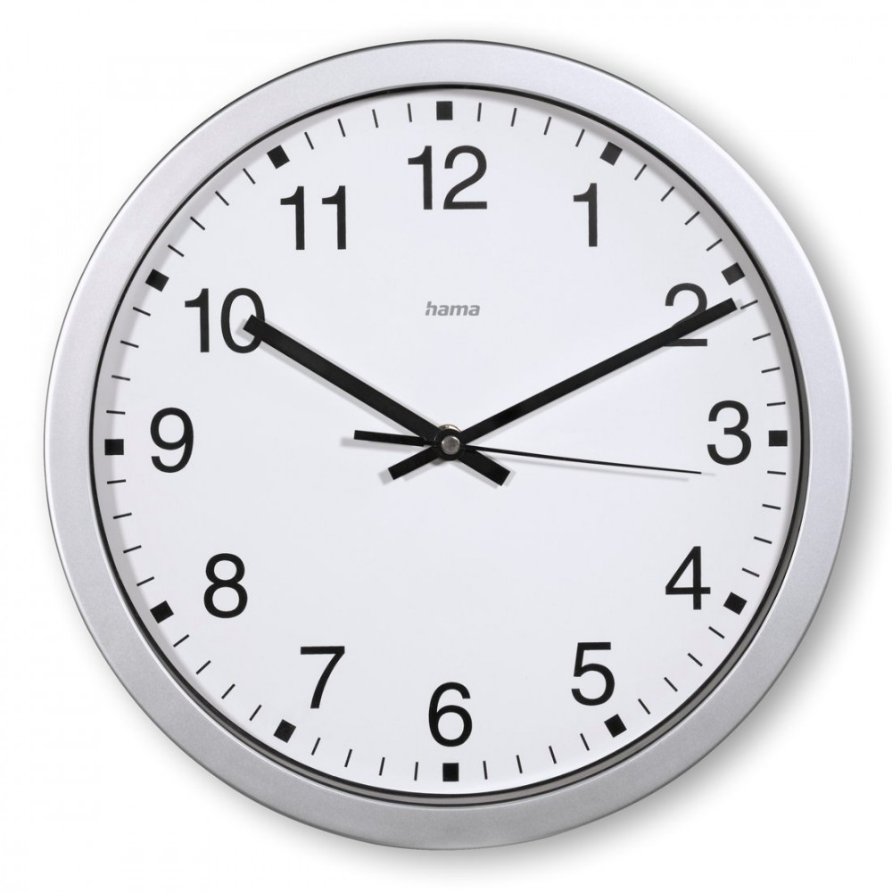 Hama mallorca wall clock silver |