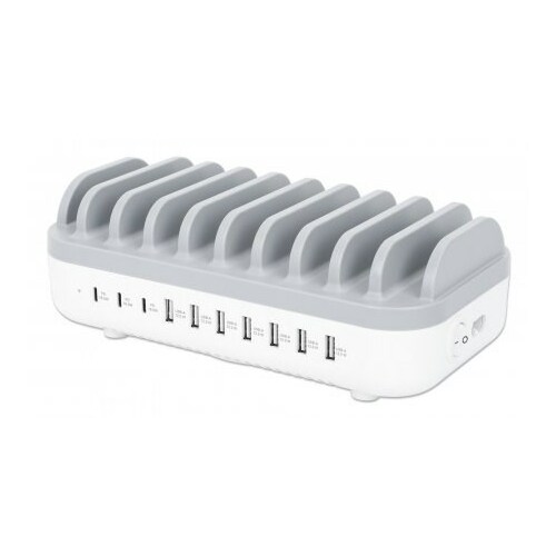 Manhattan  Charging Station, 10x Ports: 3x