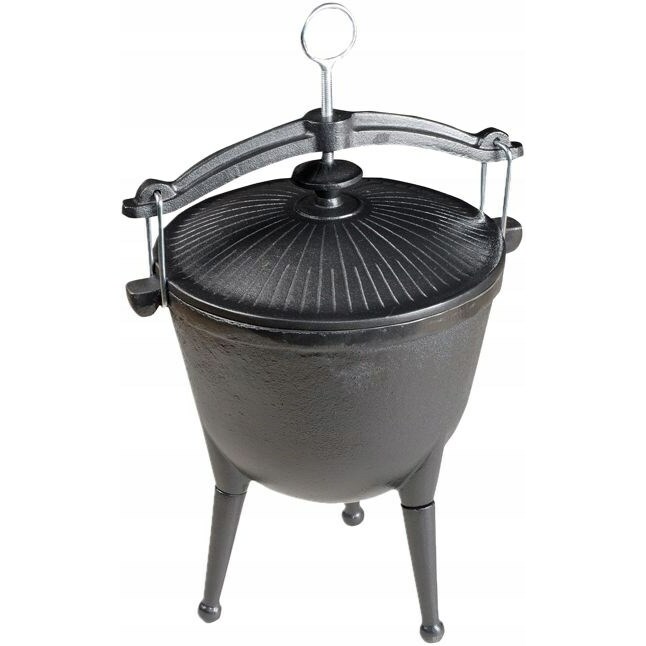 MASTER GRILL CAST IRON HUNTING CAULDRON