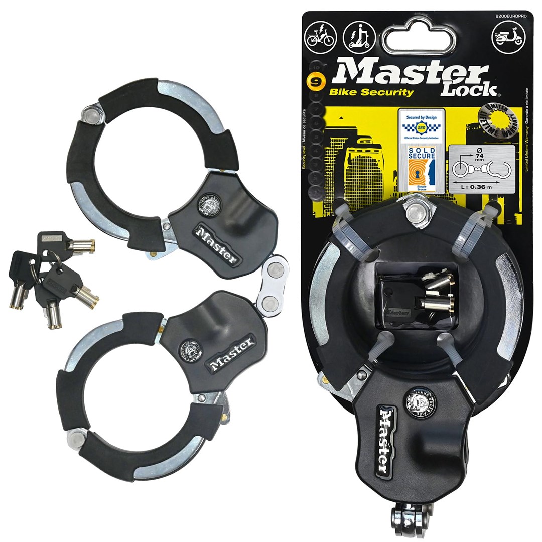 Master Lock  Street Cuff Slot Black