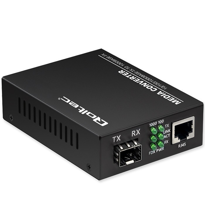 Qoltec Media Converter SWITCH Ethernet 1x