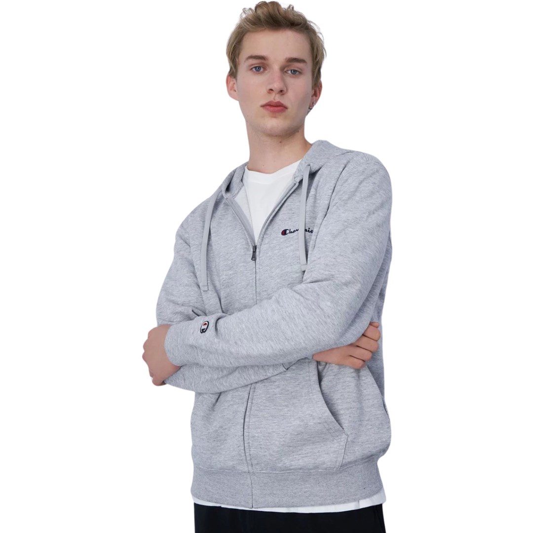 CHAMPION Men`s  Full Zip Hoodie grey
