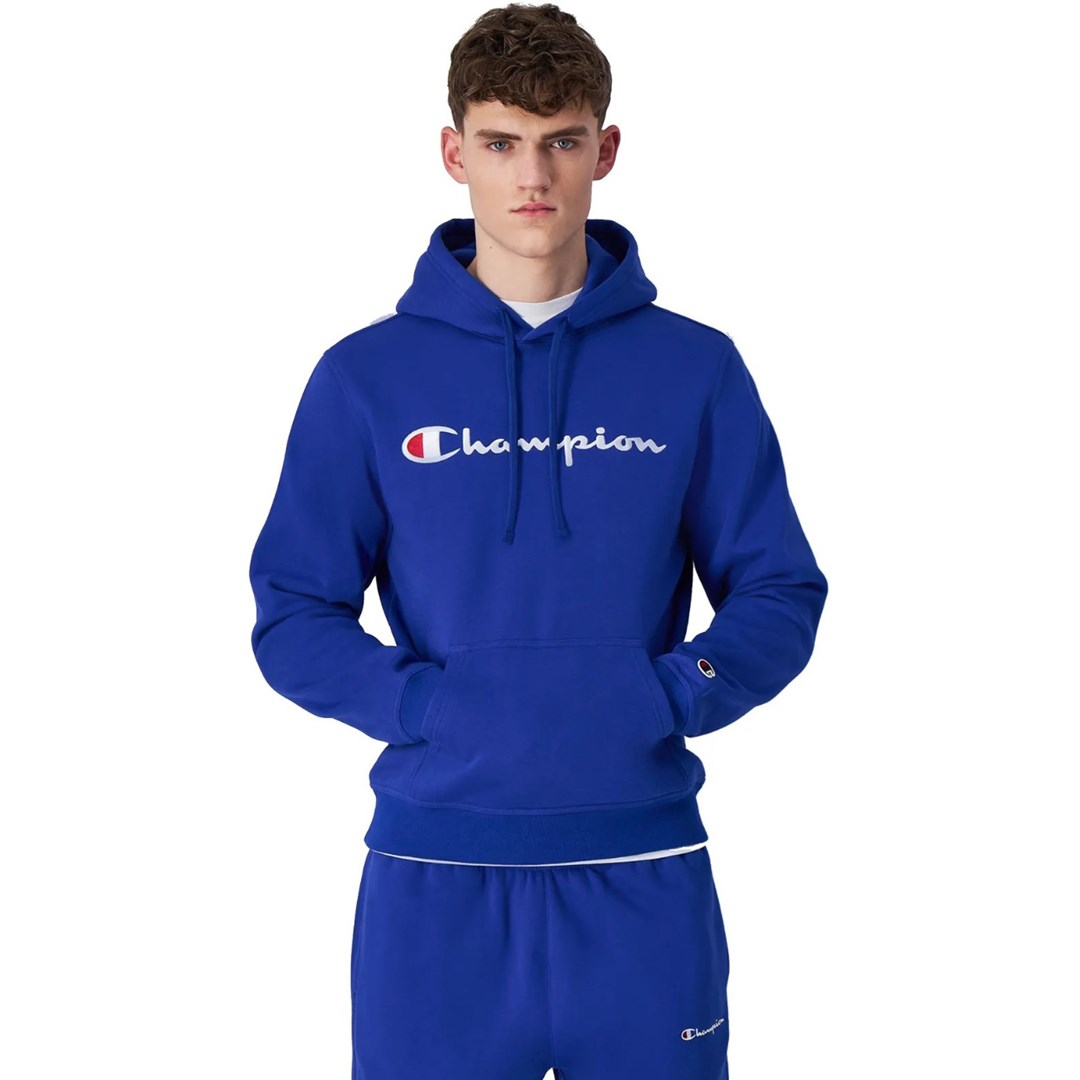 Chappi Men`s Champion Hooded Sweatshirt blue