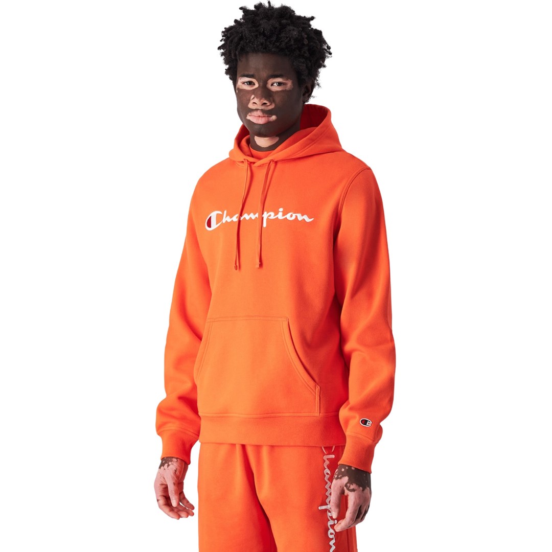 CHAMPION Men`s  Hooded Sweatshirt orange 220253