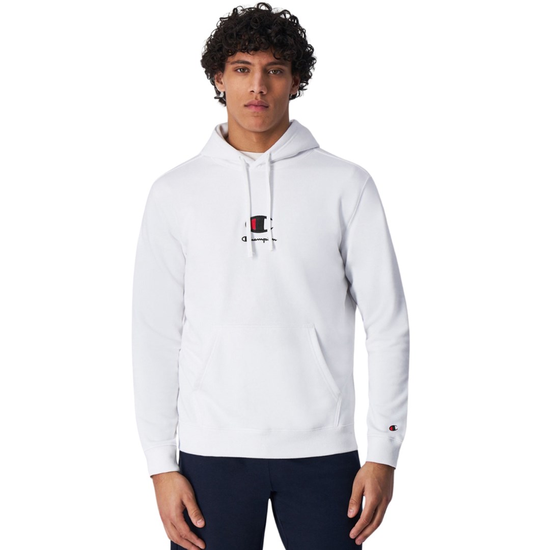 CHAMPION Men`s  Hooded Sweatshirt white 220268