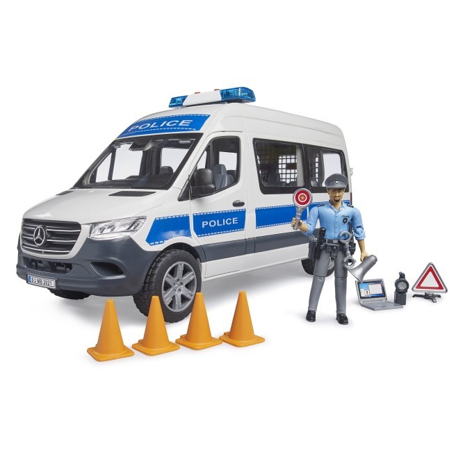 BRUDER Mercedes-Benz Police Sprinter set with