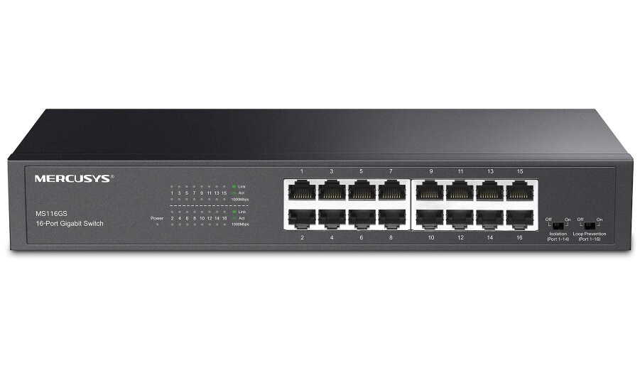MERCUSYS  MS116GS Network Switch Black |