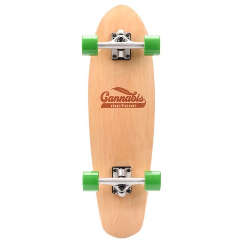 Meteor Cannabis 22595 Skateboard – green
