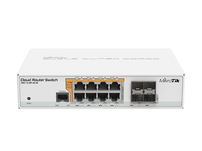 Mikrotik  CRS112-8P-4S-IN network switch Gigabit Ethernet
