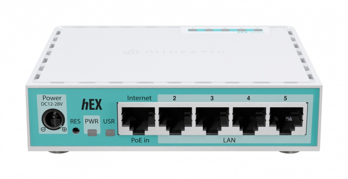 Mikrotik   Router hEX 5xGE USB PoE