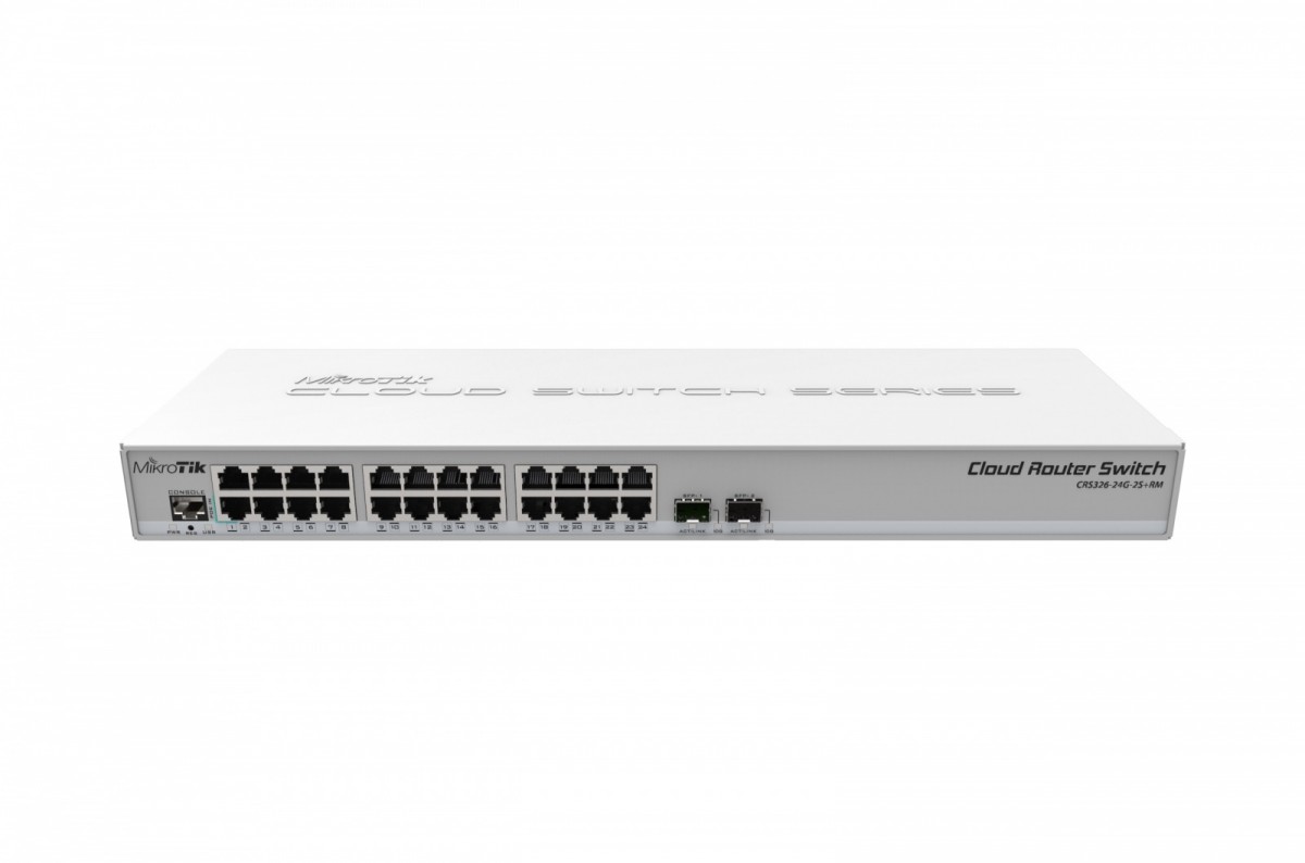 Unknown MikroTik Switch24xGbE 2 xSFP+CRS326-24G-2S+RM-M |