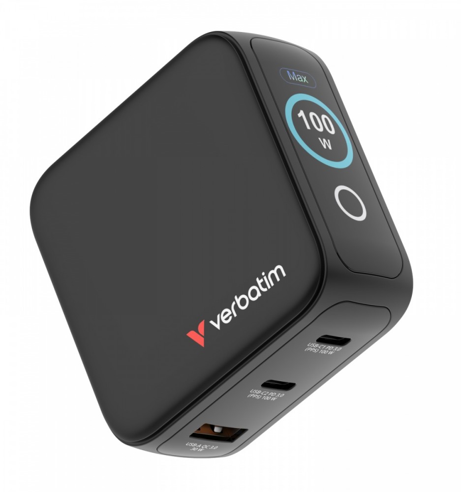 Verbatim  Mini GaN charger 100W TFT