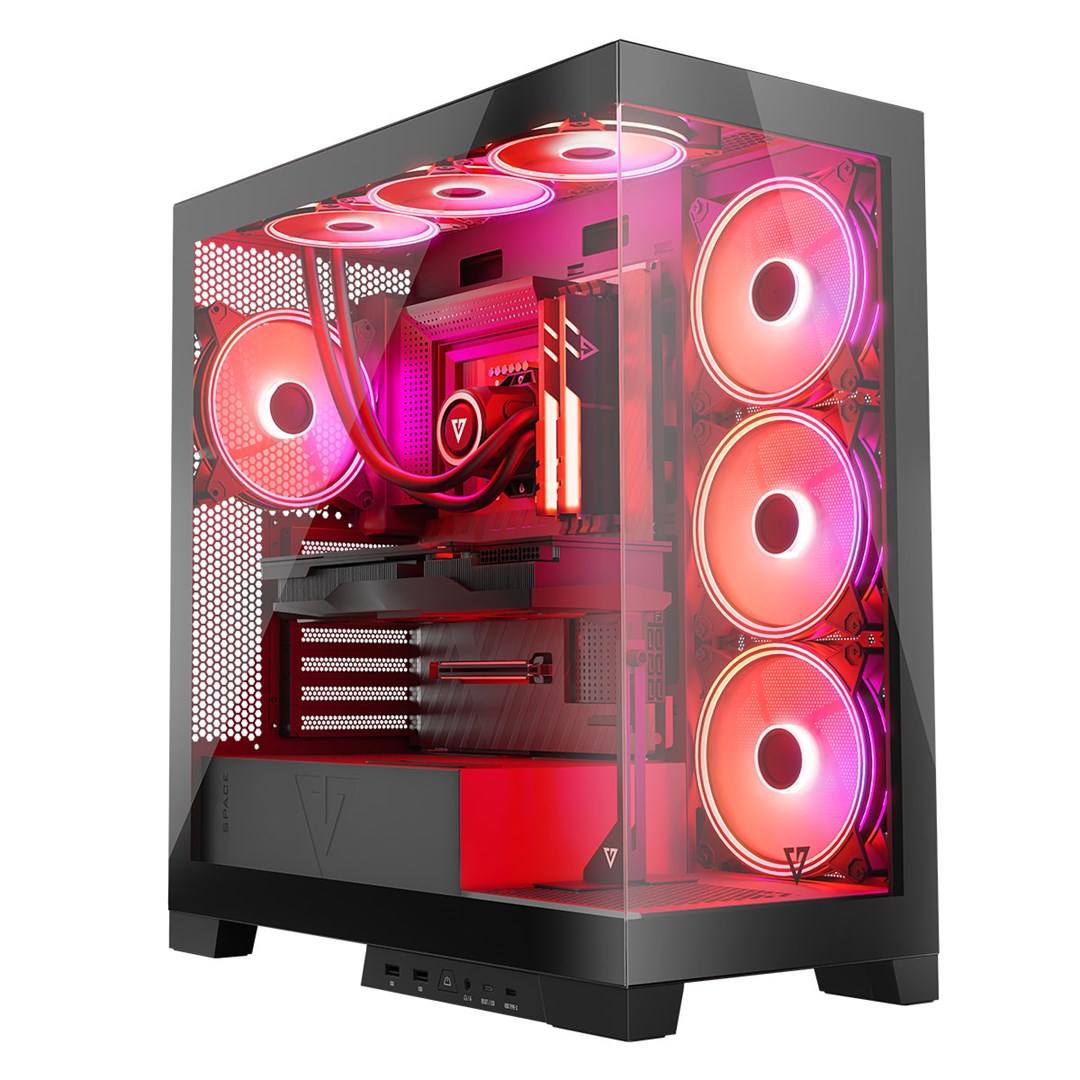 MODECOM Black COMPUTER CASE SPACE ARGB