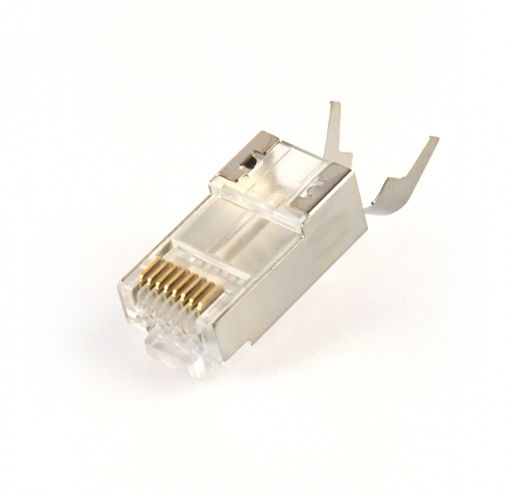 Gembird  Modular plug CAT7 15u gold
