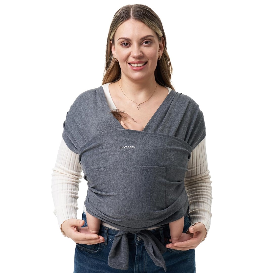 Momcozy  Baby Wrap Carrier Ciemno-szary |