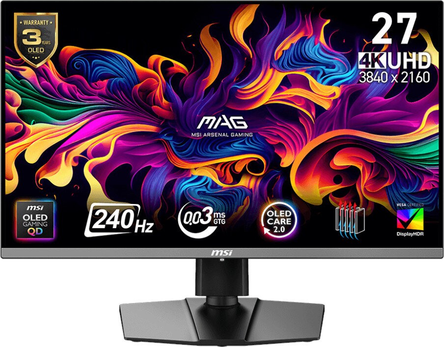 MSI  Monitor MAG 272UP QD-OLED X24/26