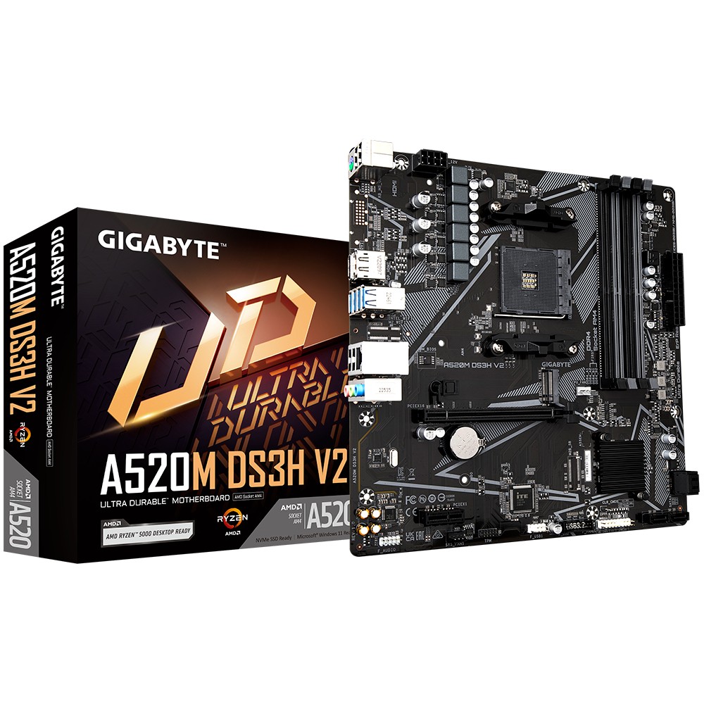 GIGABYTE  Motherboard A520M DS3H V2 AM4