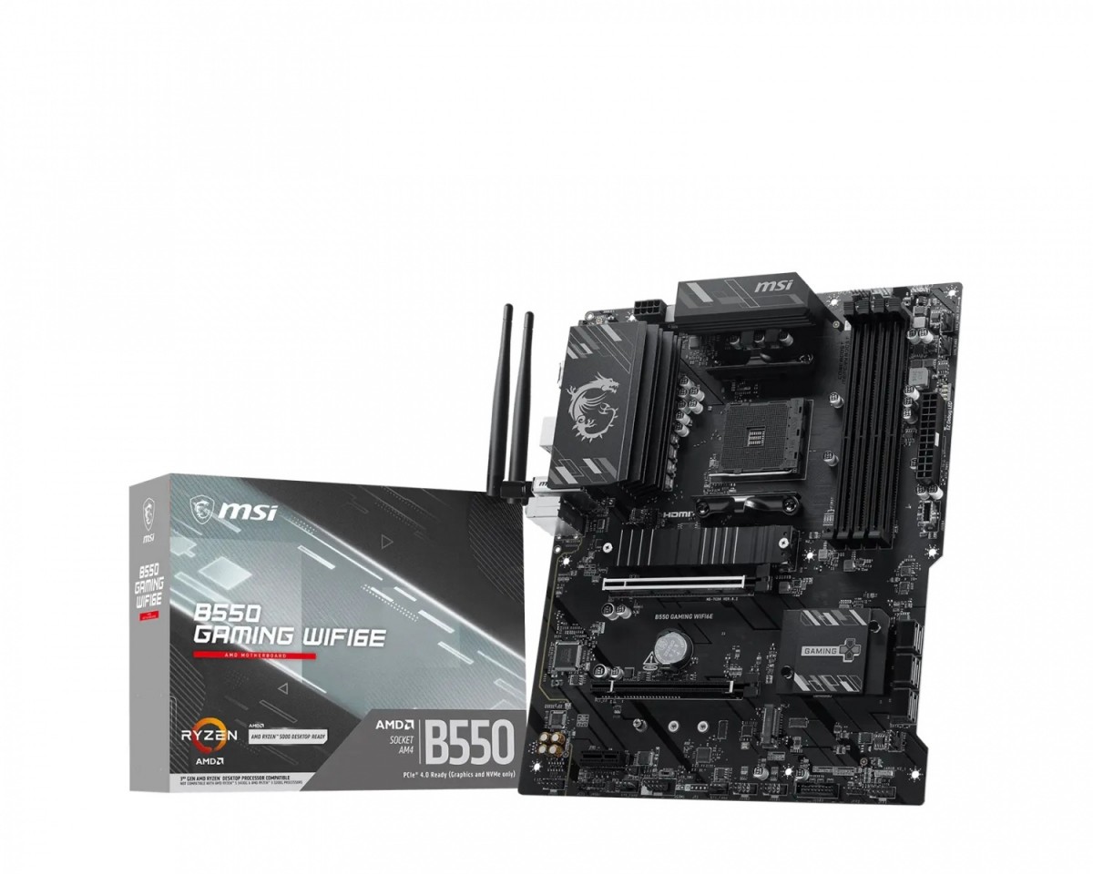 MSI Motherboard B550 GAMING WIFI6E 4DDR4