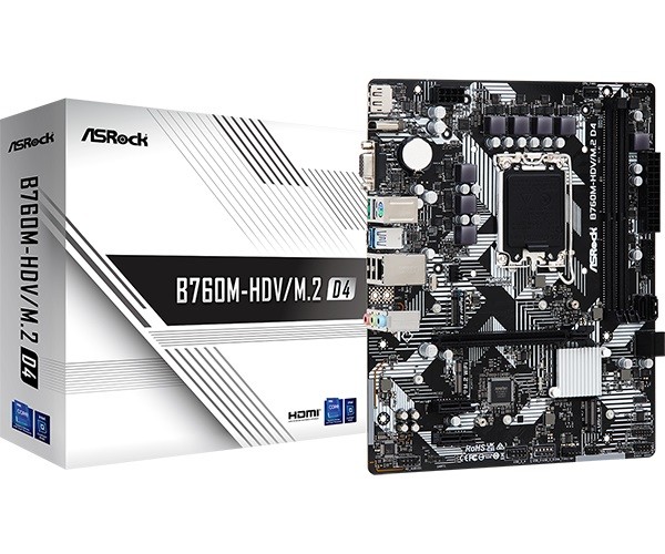 ASRock  Motherboard B760M-HDV/M.2 D4 s1700