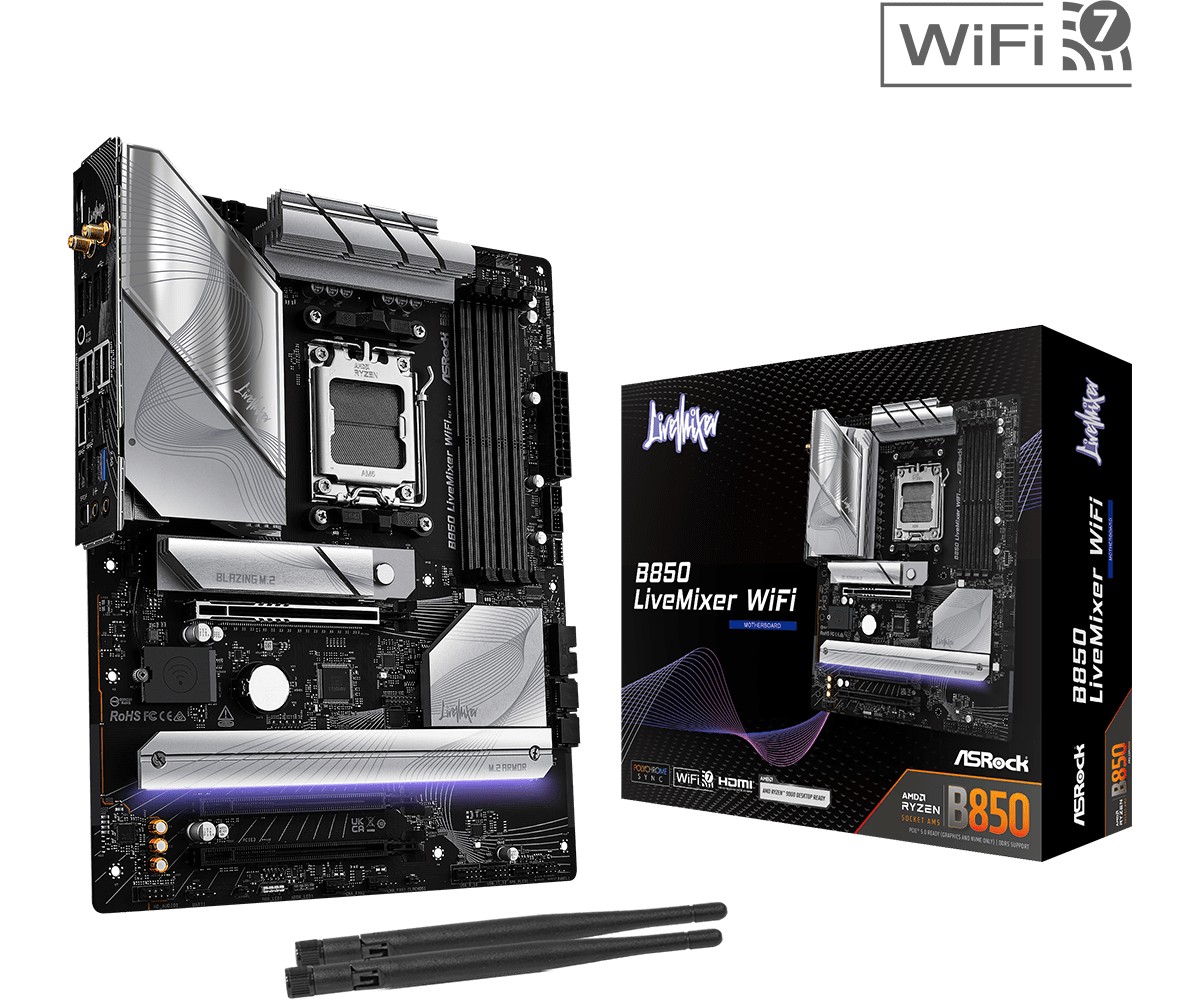 ASRock Motherboard B850 LIVEMIXER WIFI AM5