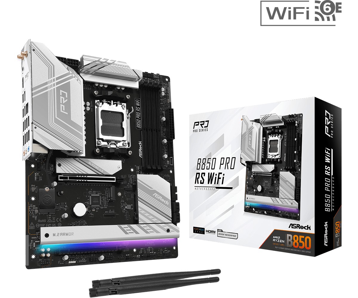 ASRock  Motherboard B850 PRO RS WIFI