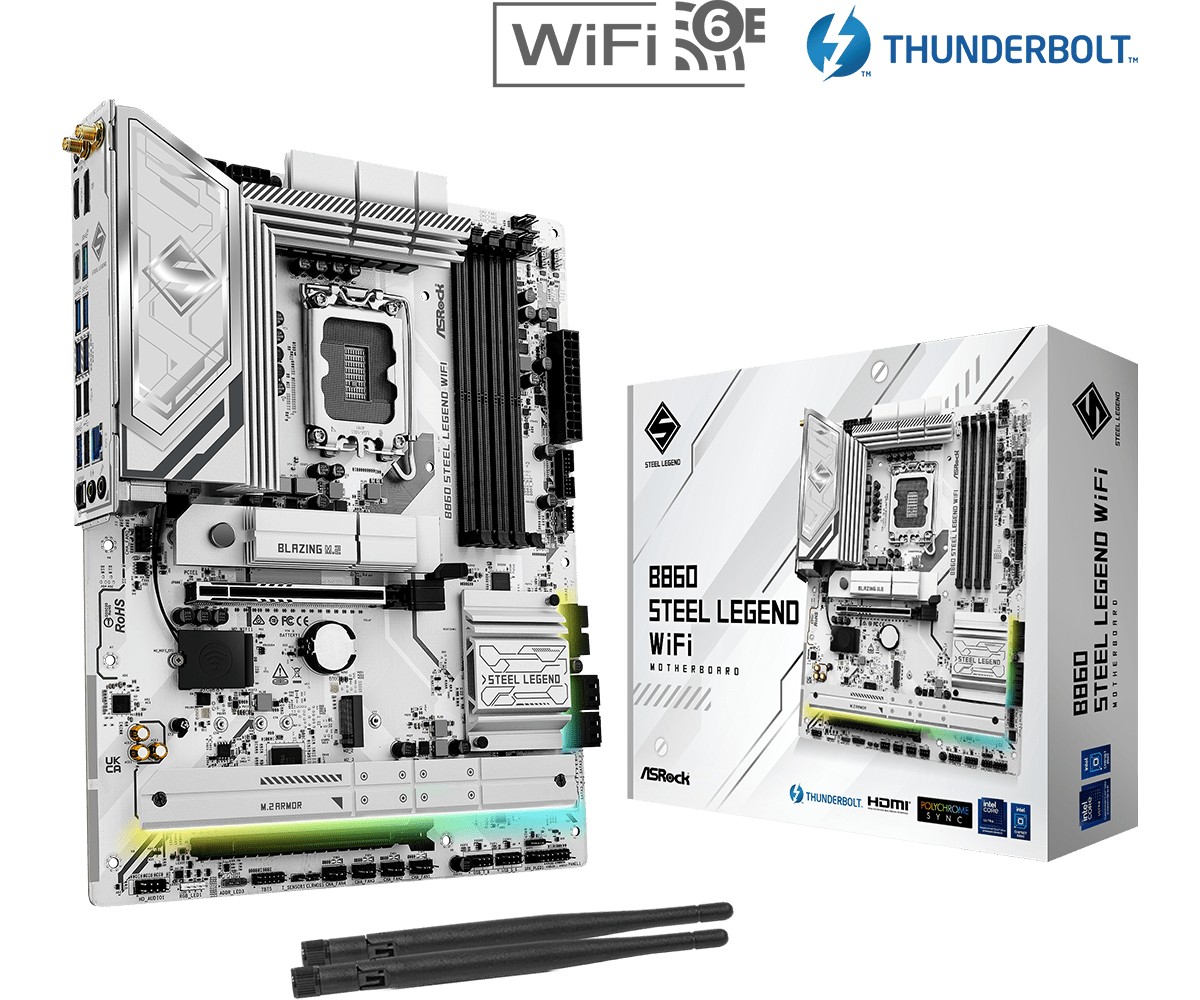 ASRock  Motherboard B860 Steel Legend WiFi