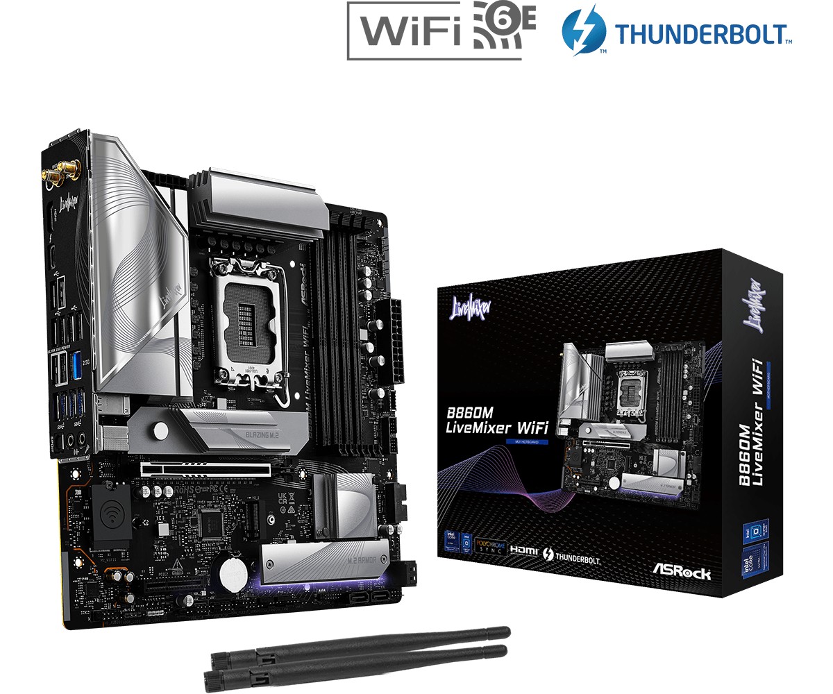ASRock Motherboard B860M LIVEMIXER WIFI s1
