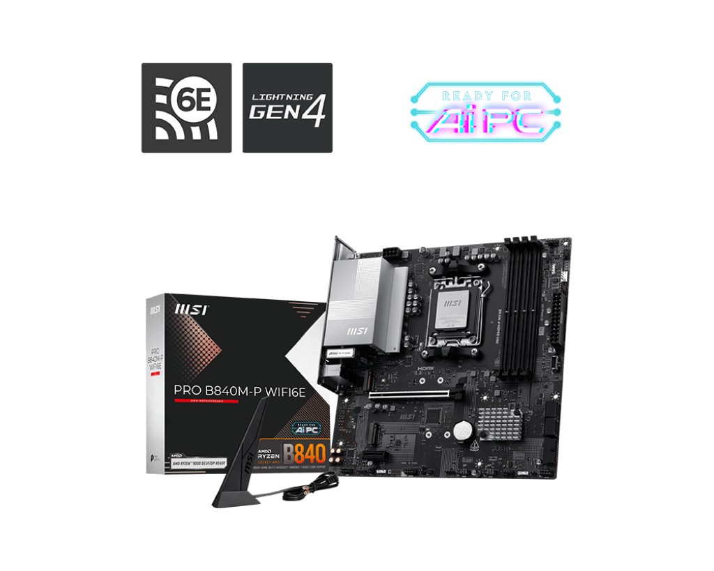 MSI Motherboard PRO B840M-P WIFI6E AM5