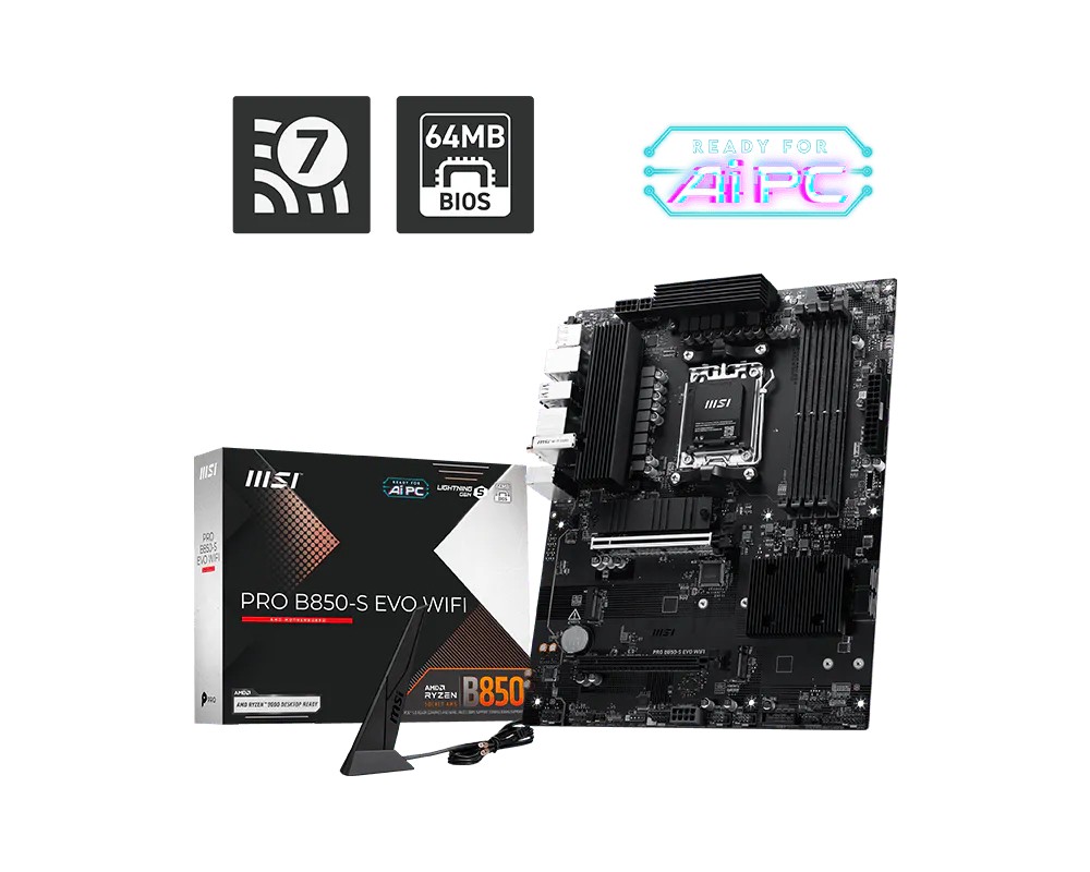 MSI  Motherboard PRO B850-S EVO WIFI