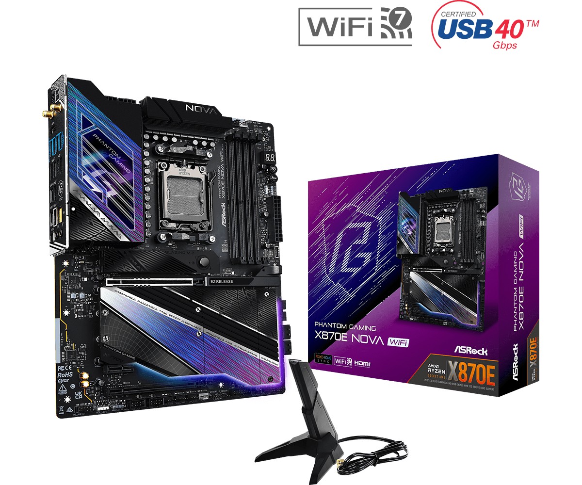 ASRock Motherboard X870E NOVA WIFI AM5