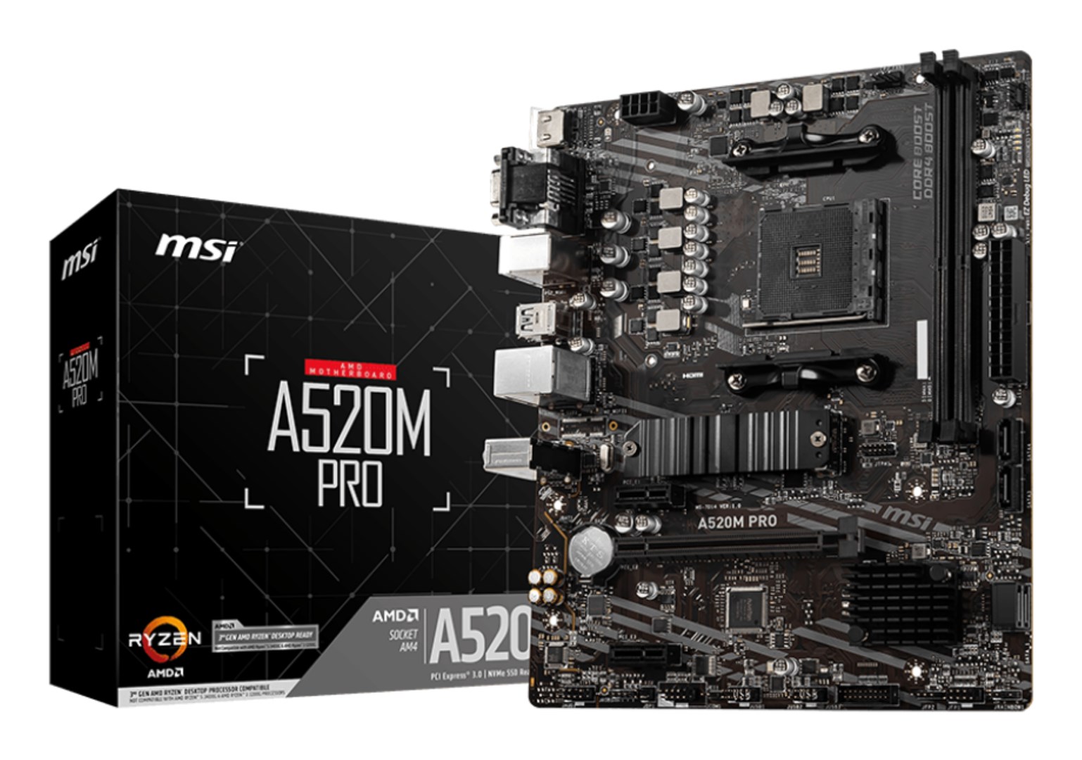 MSI A520M PRO motherboard AMD A520