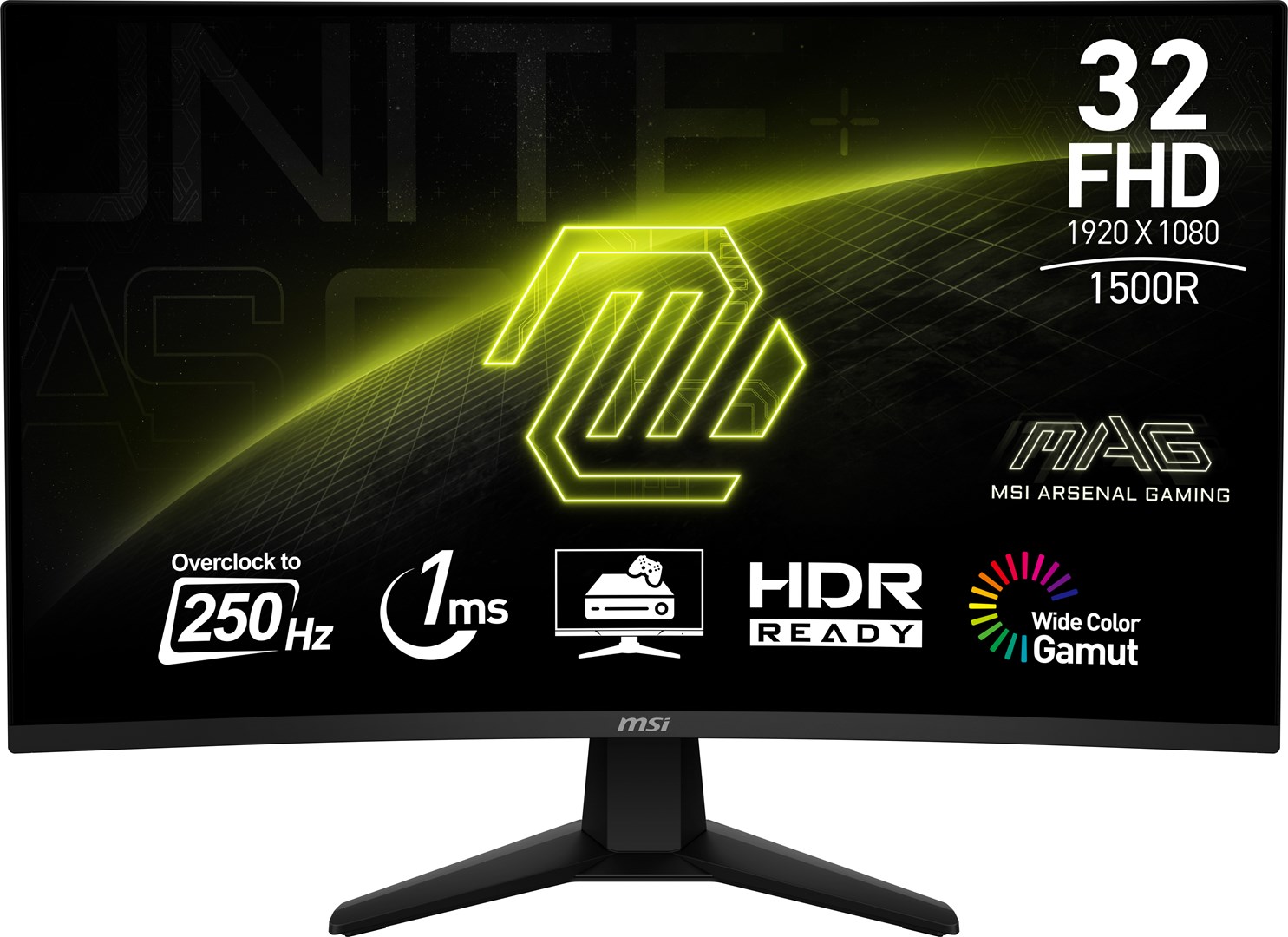 MSI  MAG 32C6X computer monitor 80