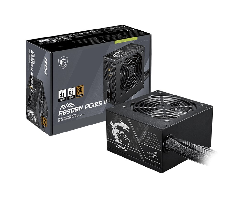 MSI MAG A650BN PCIE5 II power
