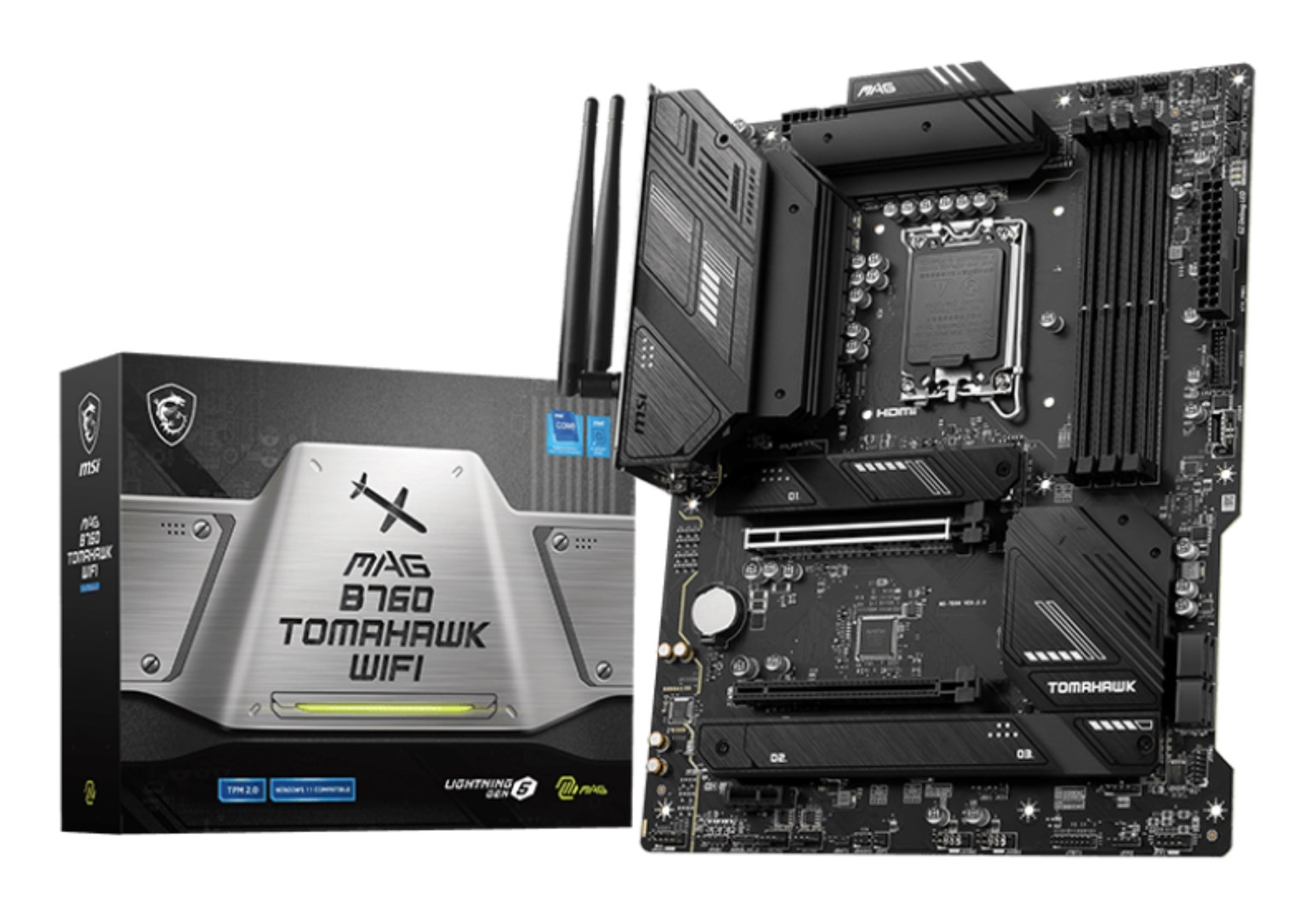 MSI  MAG B760 TOMAHAWK WIFI motherboard