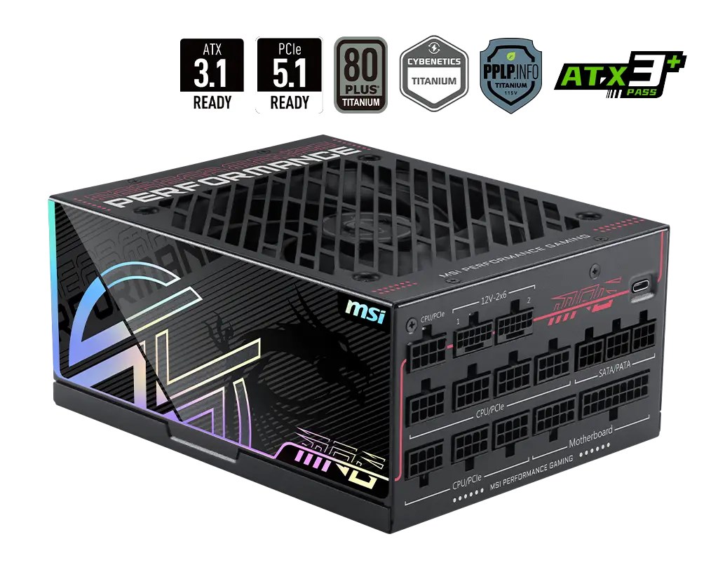 MSI  MPG Ai1300TS PCIE5 power supply