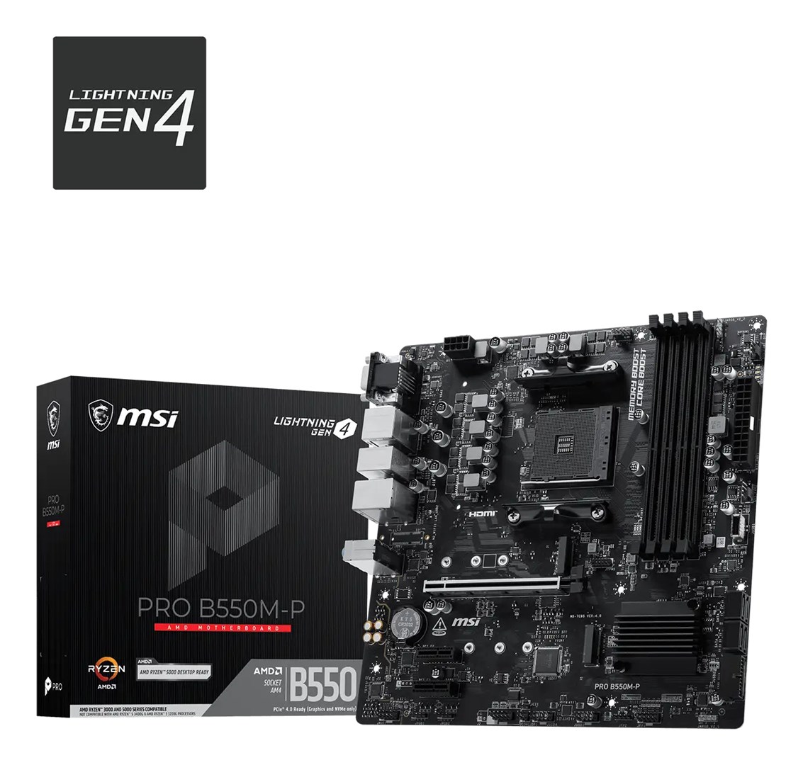 MSI  PRO B550M-P WIFI6E motherboard |