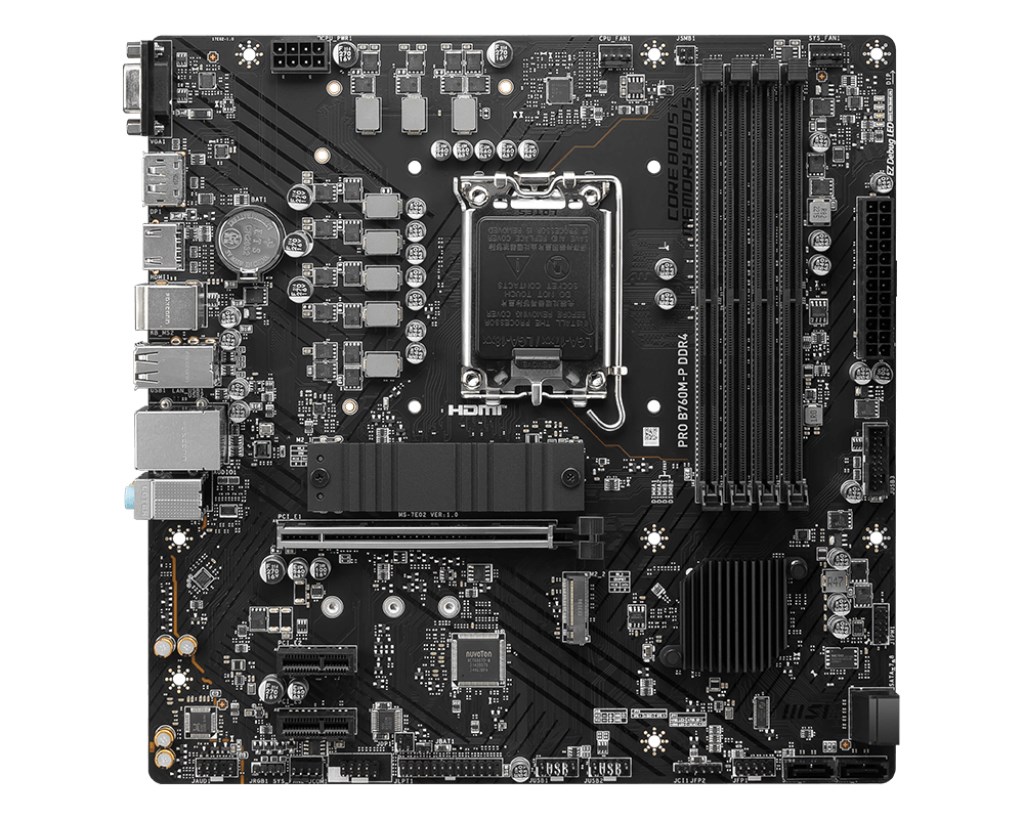 MSI  PRO B760M-P DDR4 motherboard Intel