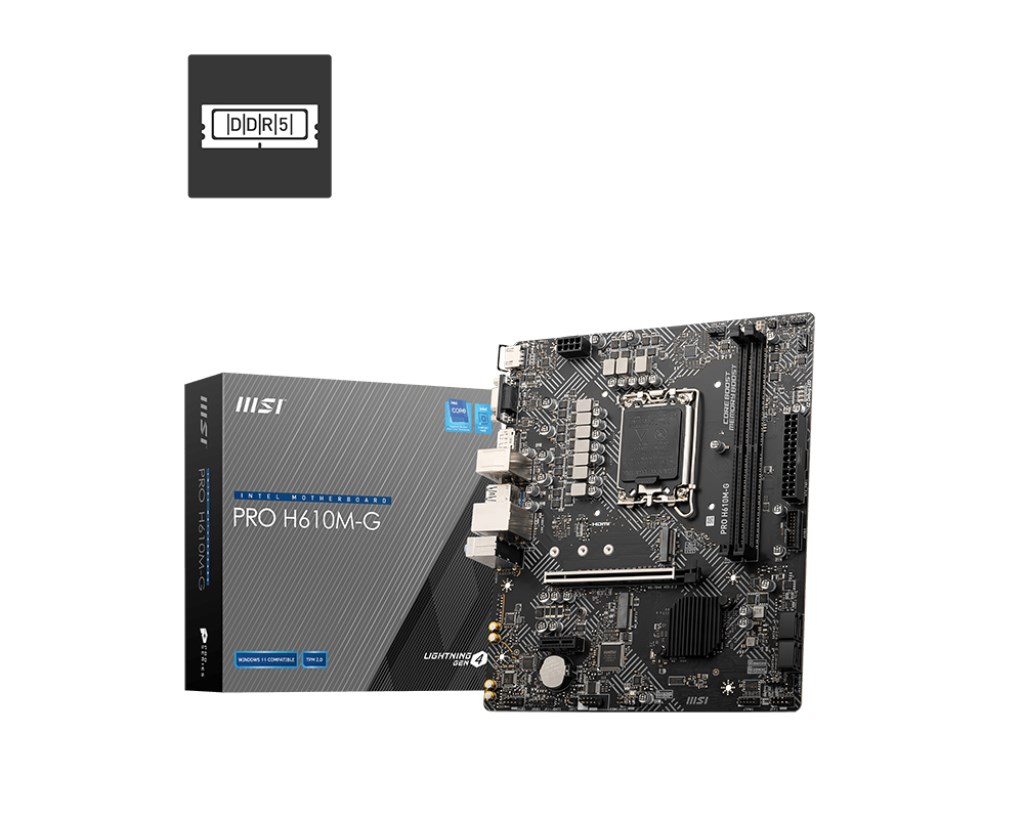 MSI  PRO H610M-G motherboard Intel H610
