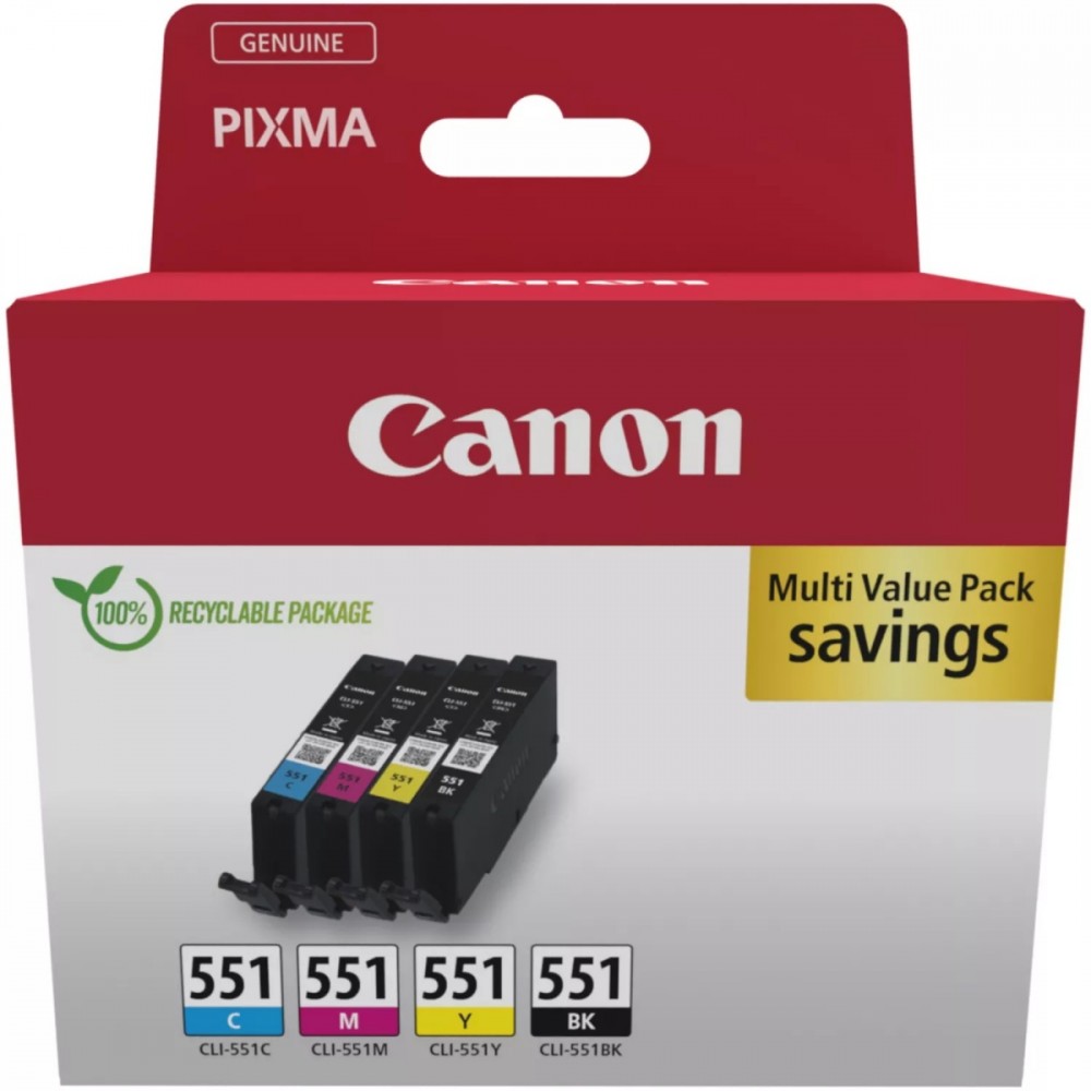 Canon Multipack CLI-551 C/M/Y/BK 6509B015 |