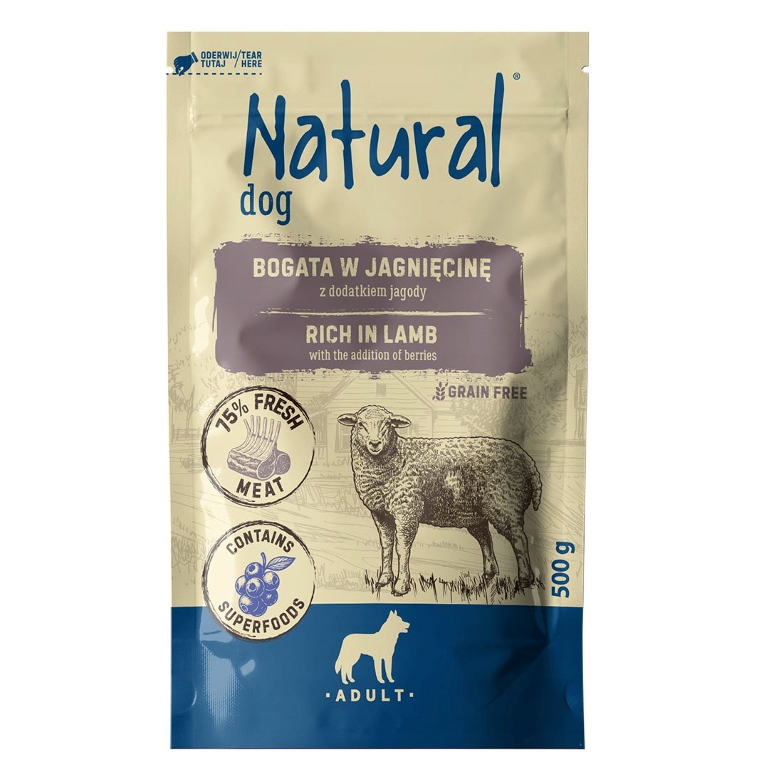 NATURAL  Lamb with blueberries - wet